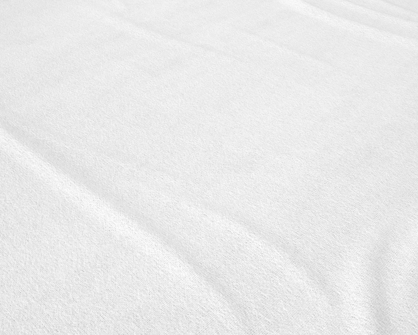 Flanel Premium Spannbettlaken Weiss 160 x 200/210 cm - Palo24