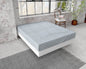 Flanel Premium Spannbettlaken Grau 200 x 200/220 cm - Palo24