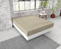 Flanel Premium Spannbettlaken Taupe 160 x 200/210 cm - Palo24