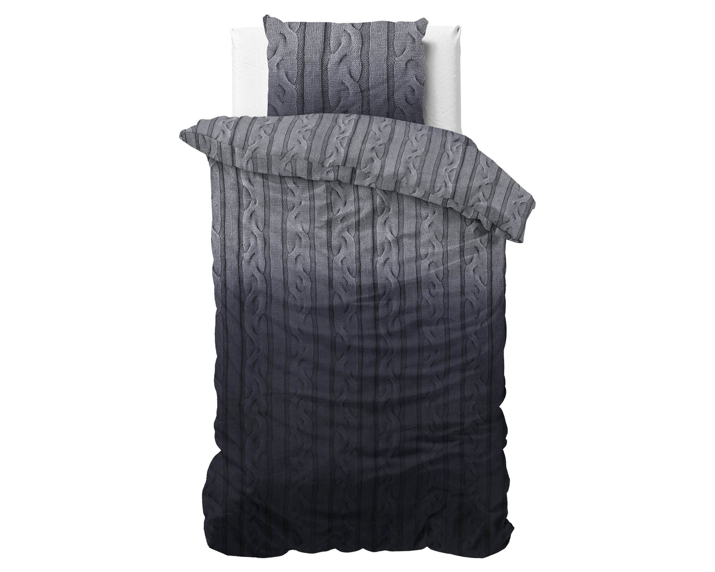 Bettbezug DH Flanel Dante Anthrazit 140 x 220 cm - Palo24