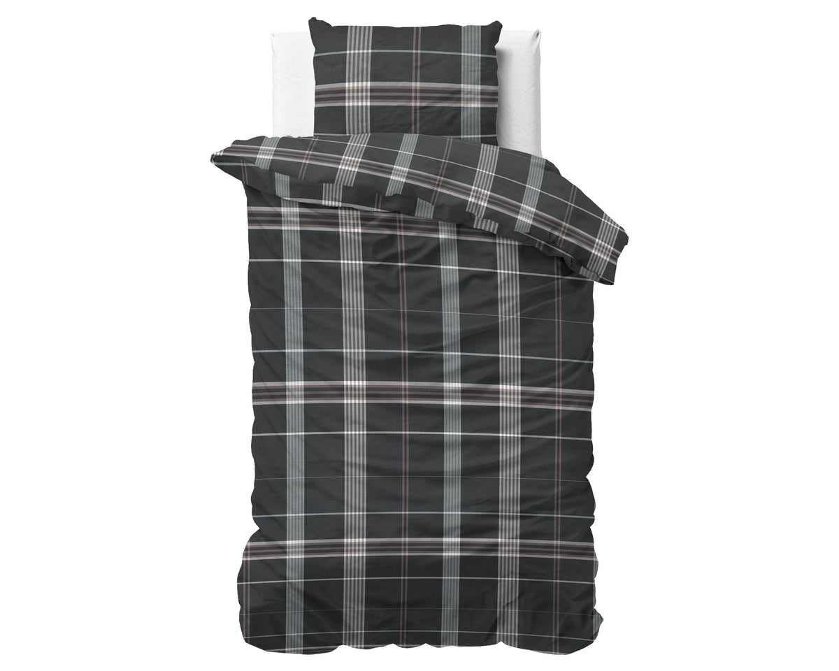 Bettbezug DH Flanel Bruce Taupe 140 x 220 cm - Palo24