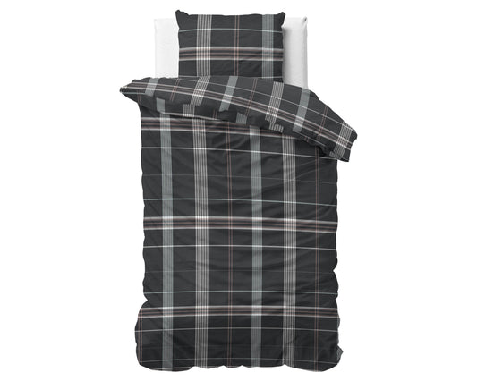Bettbezug DH Flanel Bruce Taupe 140 x 220 cm - Palo24