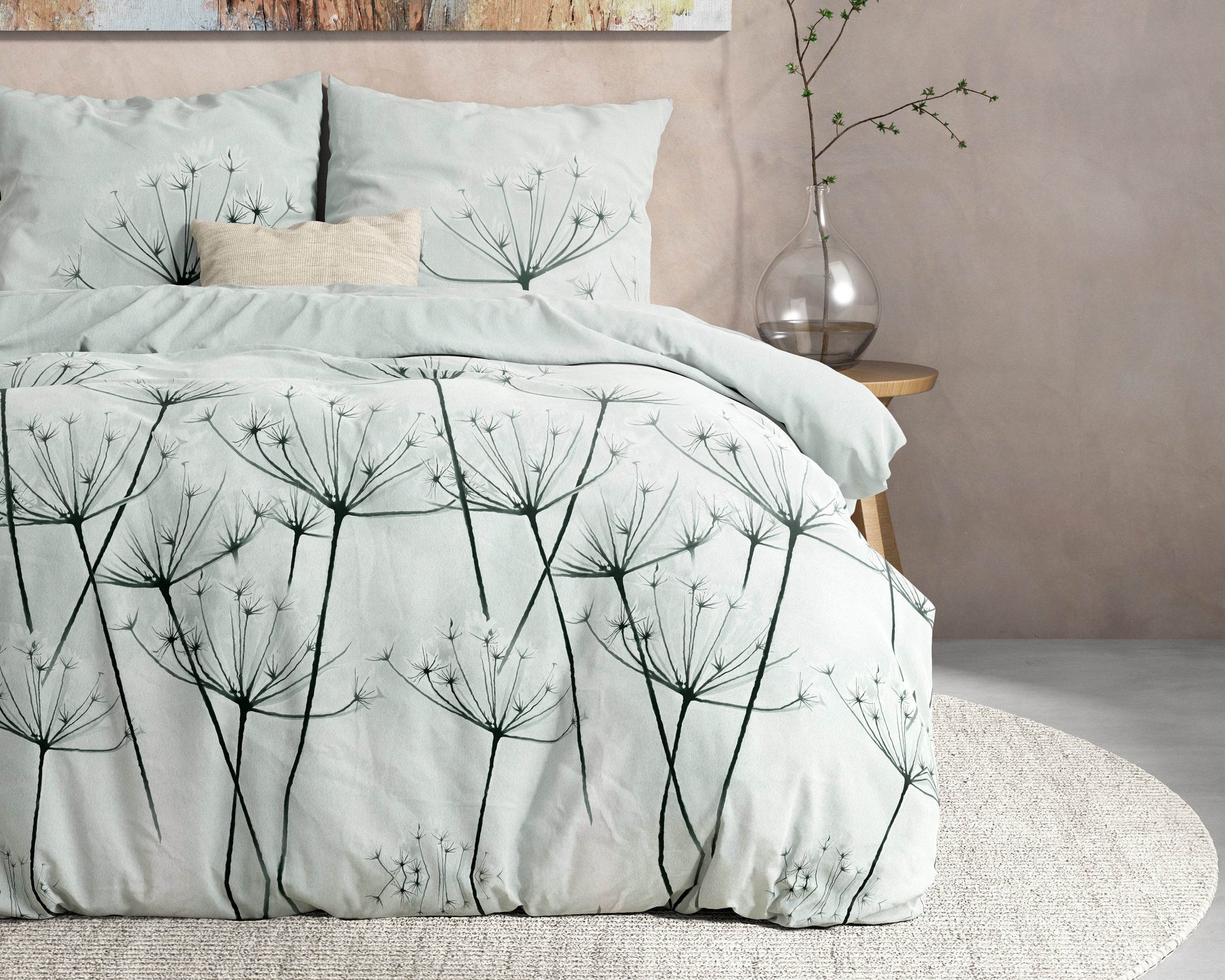 Bettbezug Flanel Jaelyn Grey 240 x 220 cm - Palo24