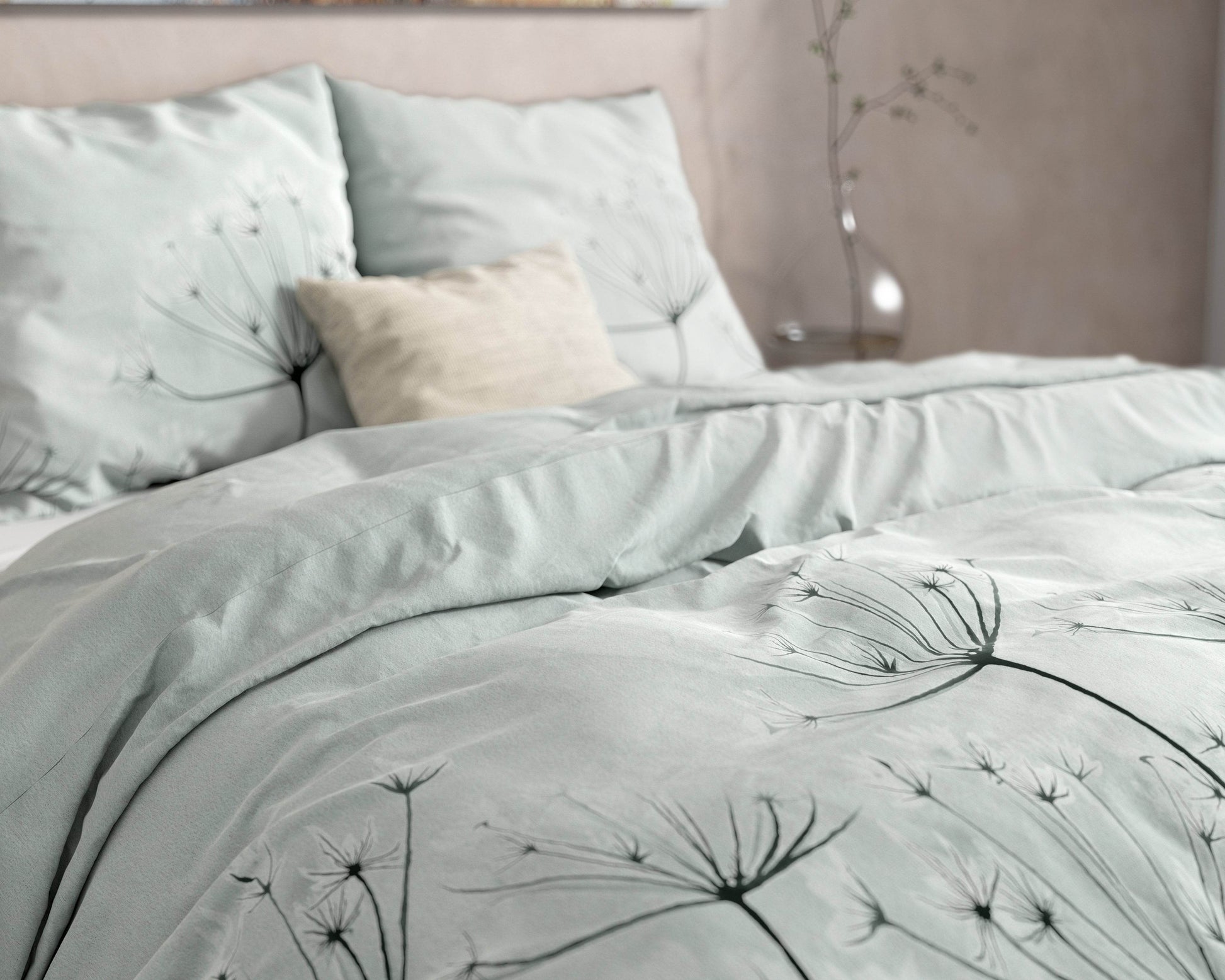 Bettbezug Flanel Jaelyn Grey 240 x 220 cm - Palo24