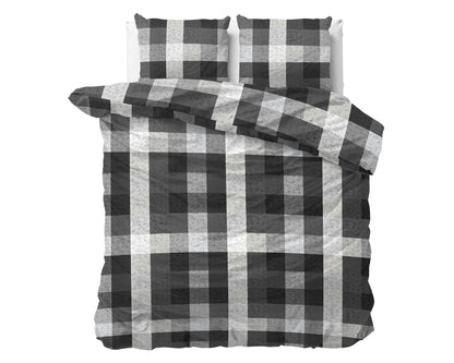 Bettbezug DH Flanel Steef Anthrazit 200 x 220 cm - Palo24