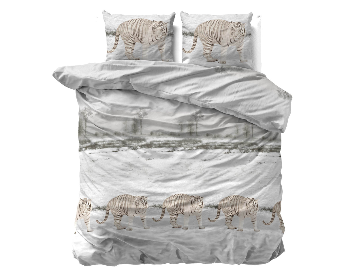 Bettbezug FL Winter Tiger Weiss 240 x 220 cm - Palo24