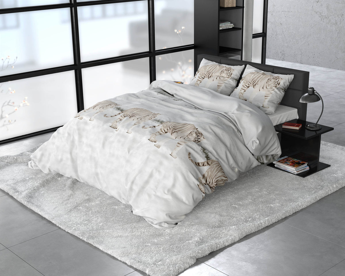 Bettbezug FL Winter Tiger Weiss 240 x 220 cm - Palo24