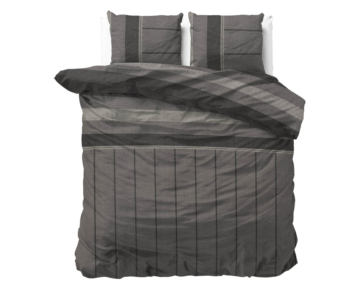 Bettbezug Flanel Kees Taupe 200 x 220 cm - Palo24