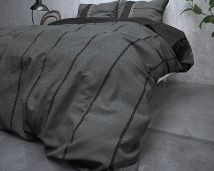 Bettbezug FL Kees Anthrazit 240 x 220 cm - Palo24