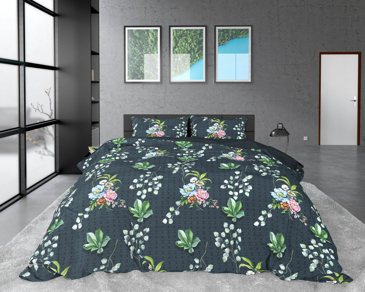 Bettbezug Nature Leaves Green 240 x 220 cm - Palo24