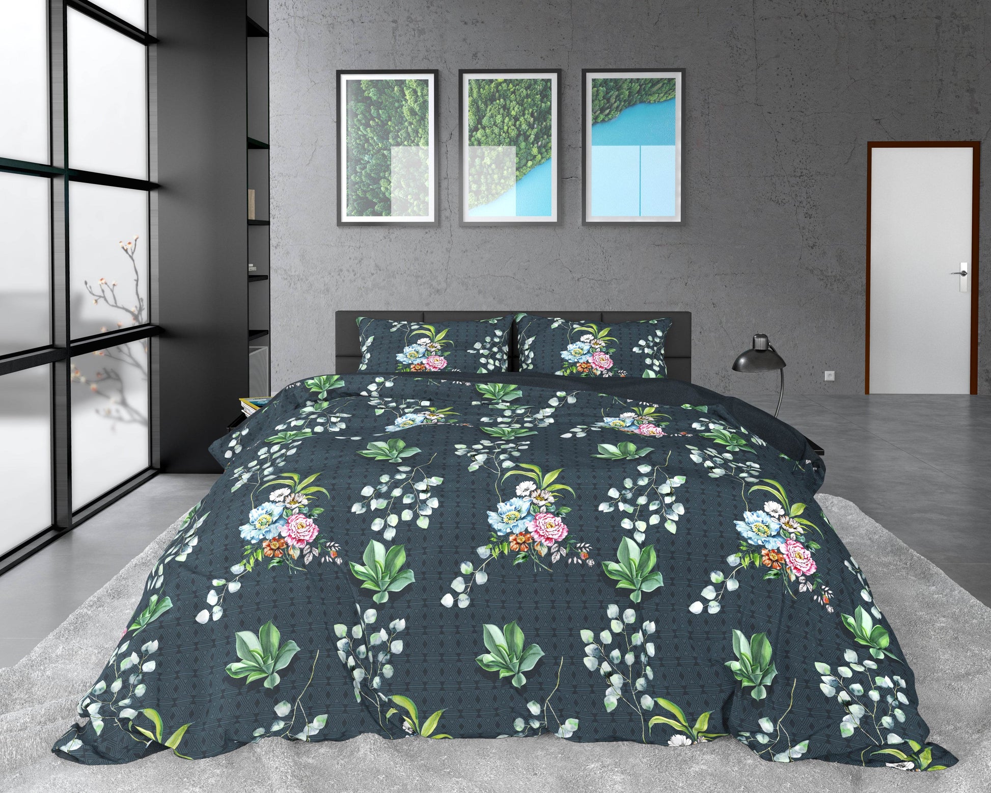 Bettbezug Nature Leaves Green 240 x 220 cm - Palo24