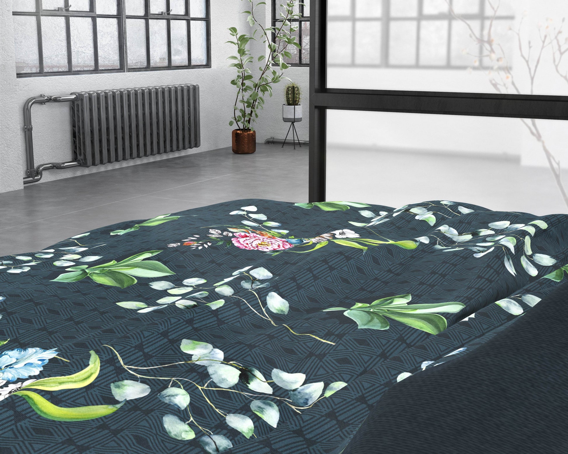 Bettbezug Nature Leaves Green 240 x 220 cm - Palo24