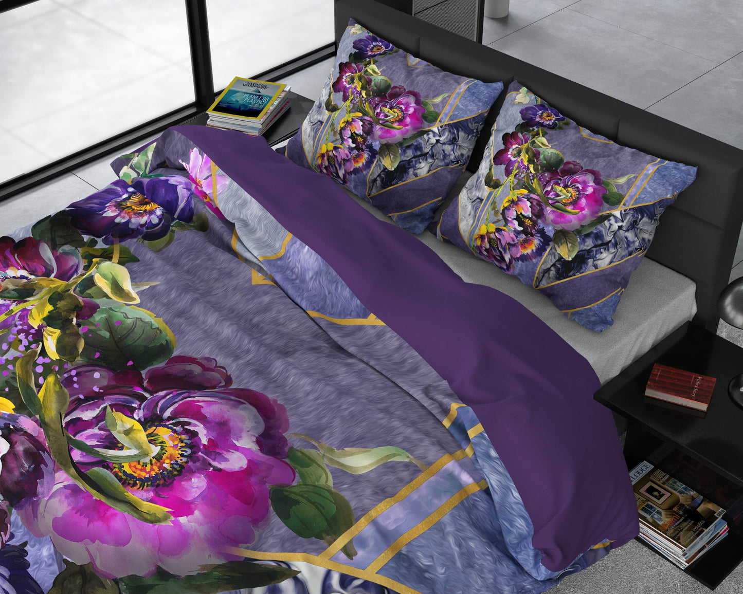 Bettbezug Kannieta Purple 240x220 cm - Palo24