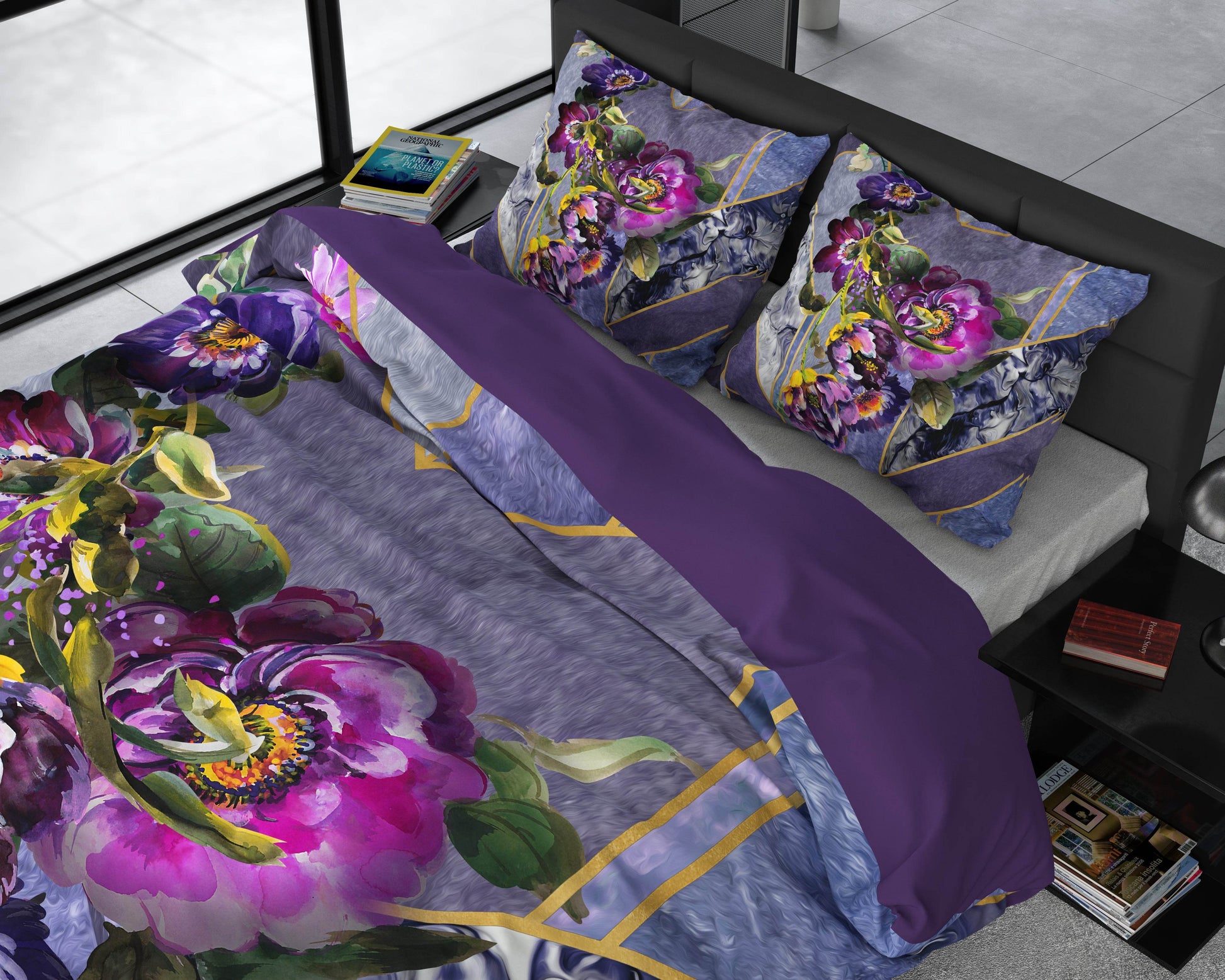Bettbezug Kannieta Purple 240x220 cm - Palo24