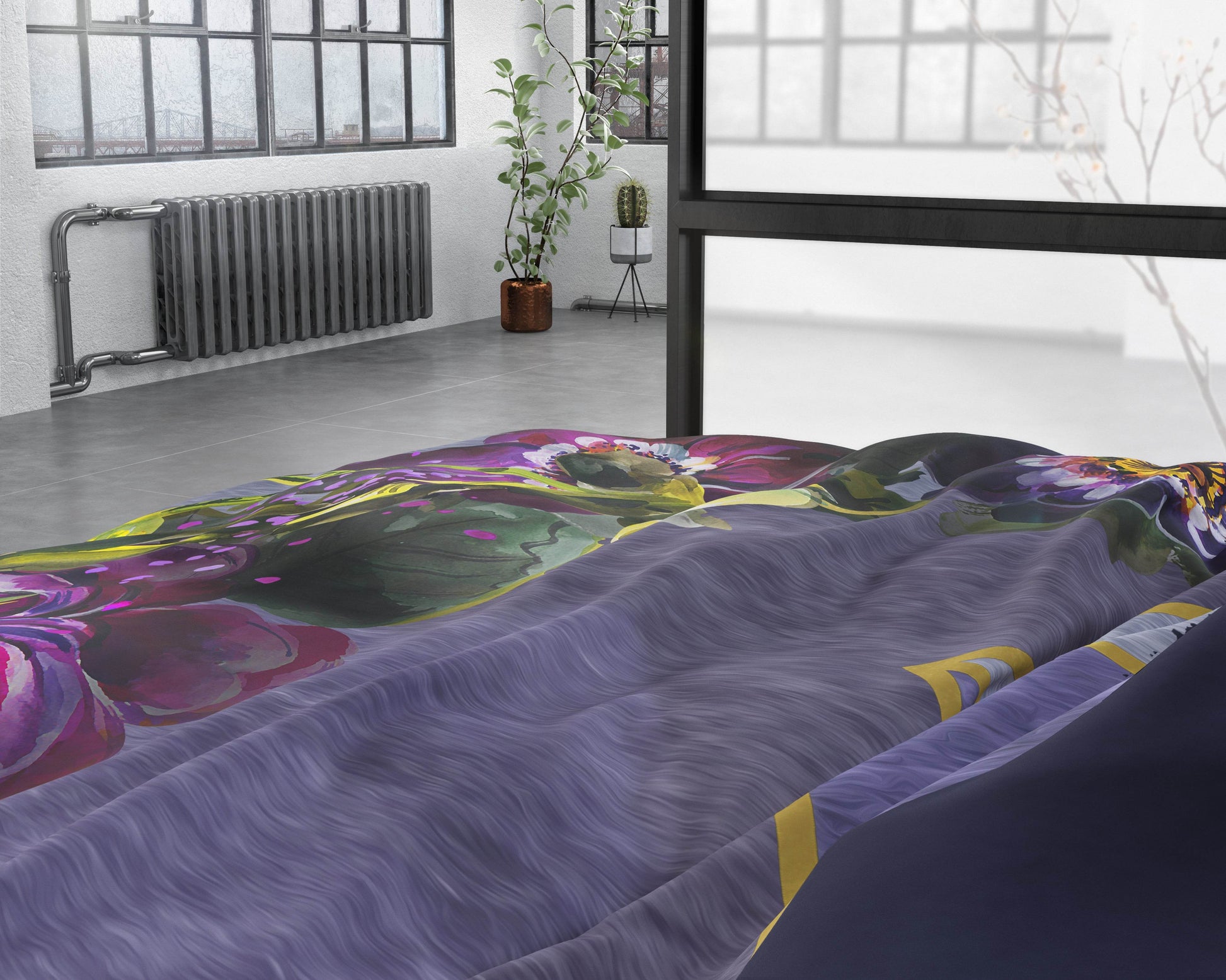 Bettbezug Kannieta Purple 240x220 cm - Palo24