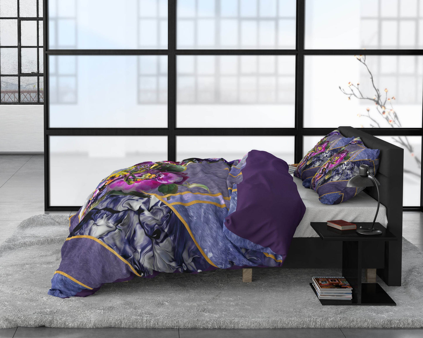 Bettbezug Kannieta Purple 240x220 cm - Palo24