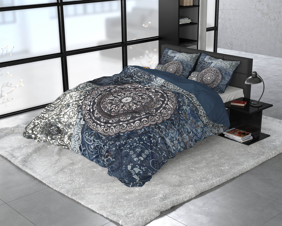 Bettbezug Asien Indigo 200 x 220 cm - Palo24