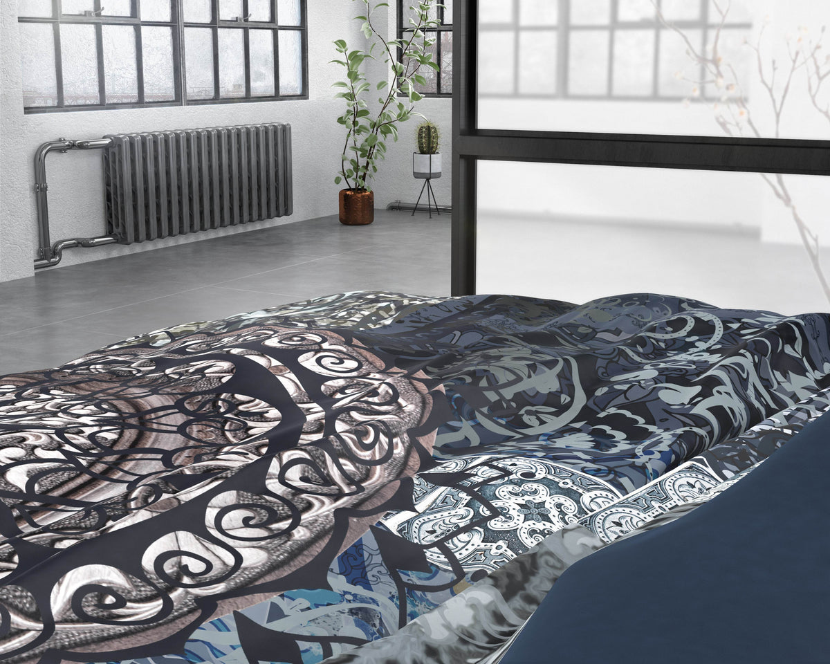 Bettbezug Asien Indigo 240 x 220 cm - Palo24