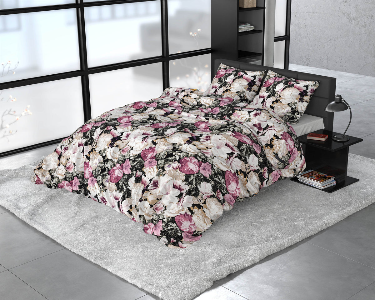 Bettbezug Vanessa Schwarz 200 x 220 cm - Palo24