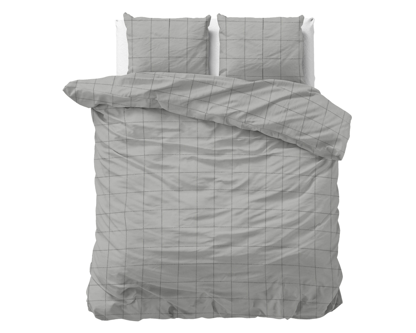 Bettbezug Deep check Grey 200 x 220 cm - Palo24