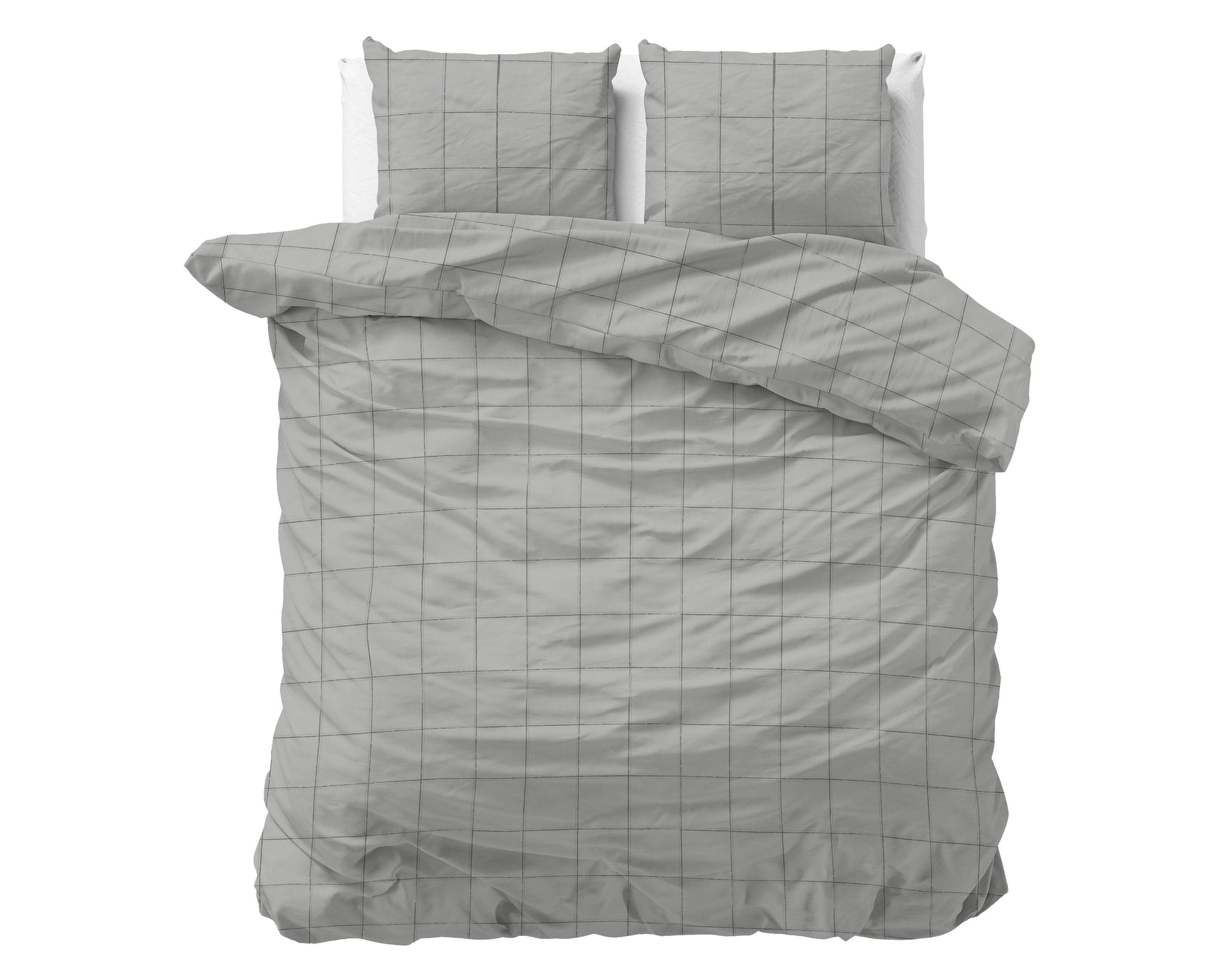 Bettbezug Deep check Grey 240 x 220 cm - Palo24