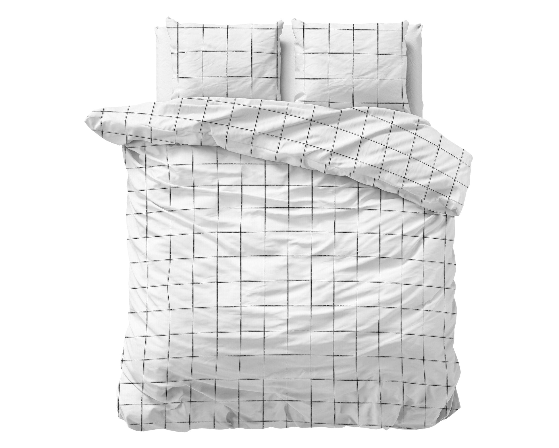Bettbezug Deep check White 200 x 220 cm - Palo24