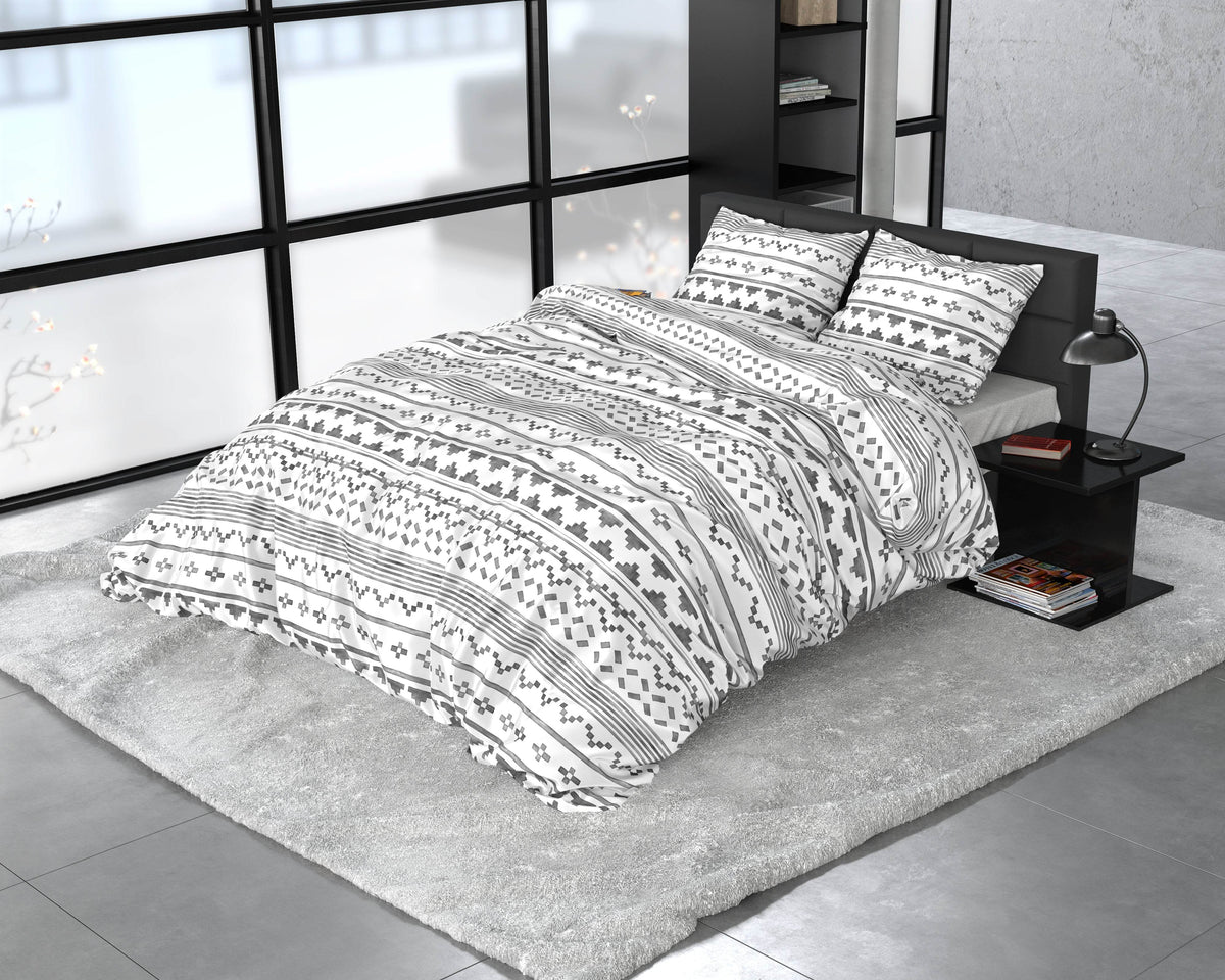 Bettbezug Scandino Weiss 200 x 220 cm - Palo24