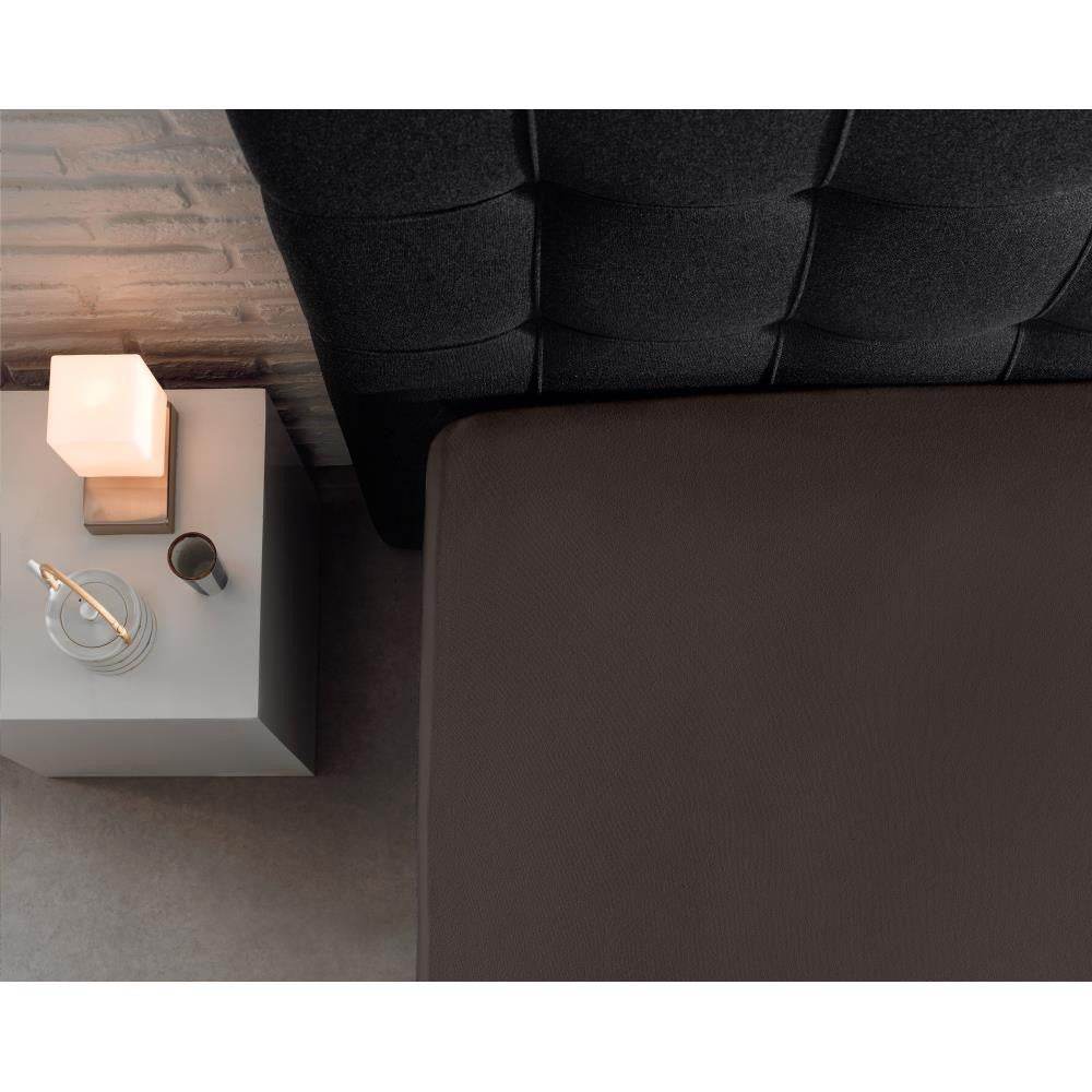 Doppelt Jersey 220 gr. Spannbettlaken Deep Taupe 80/100 x 220 cm - Palo24
