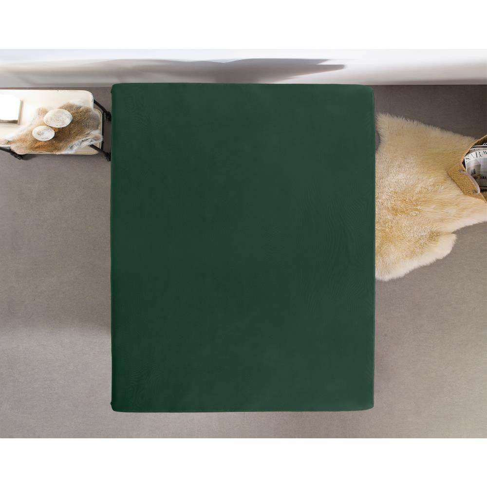 Doppelt Jersey 220 gr. Spannbettlaken Botanisch Grün 140 x 200/220 cm - Palo24