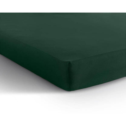 Doppelt Jersey 220 gr. Spannbettlaken Botanisch Grün 160/180 x 200/220 cm - Palo24