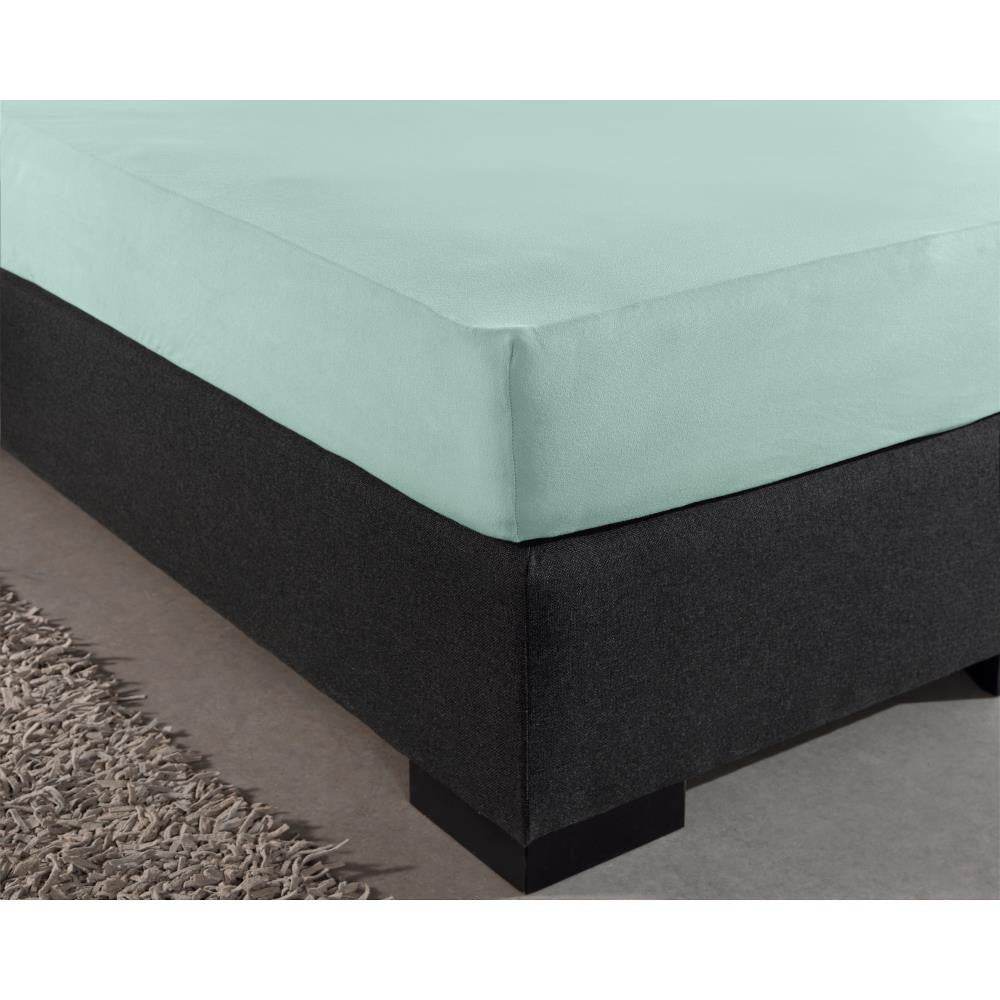 Doppelt Jersey 220 gr. Spannbettlaken Pastel Blau 140 x 200/220 cm - Palo24