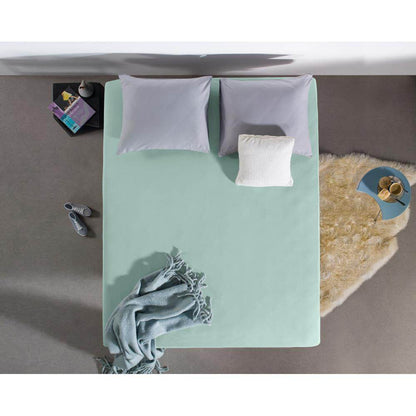 Doppelt Jersey 220 gr. Spannbettlaken Pastel Blau 140 x 200/220 cm - Palo24