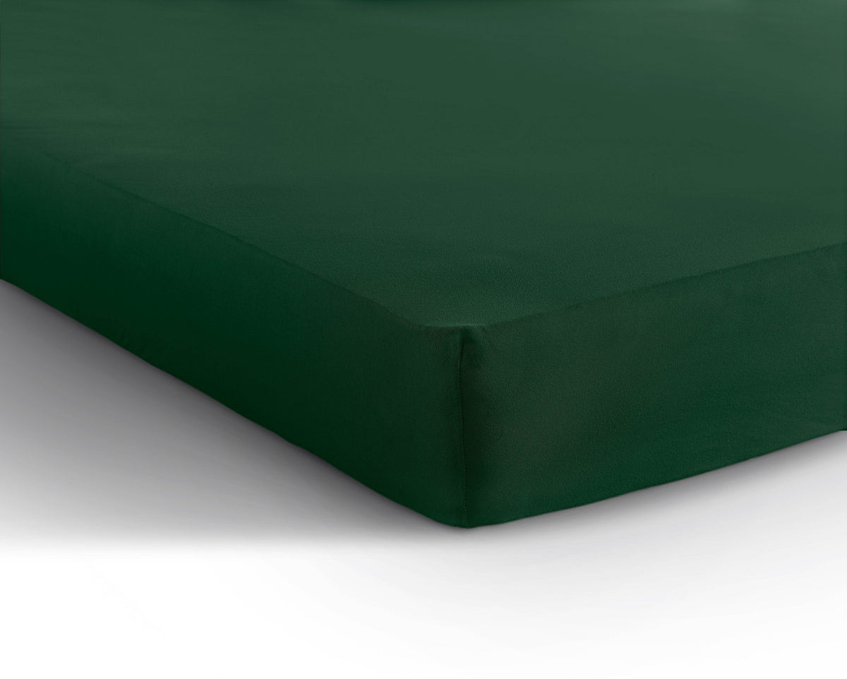 Einzel Jersey 135 gr. Spannbettlaken Botanisch Grün 190/200 x 200/220 cm - Palo24