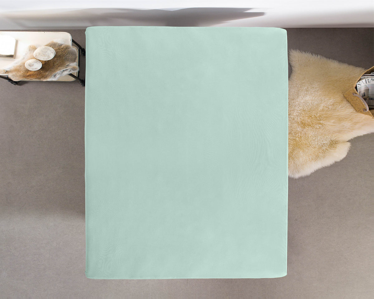 Einzel Jersey 135 gr. Spannbettlaken Pastel Blau 160/180 x 200 cm - Palo24