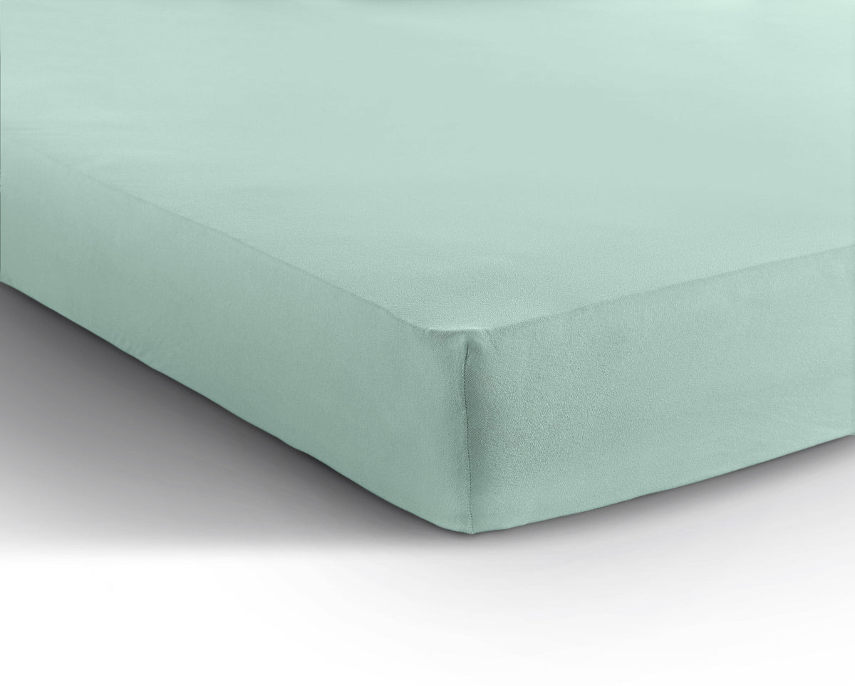 Einzel Jersey 135 gr. Spannbettlaken Pastel Blau 160/180 x 200 cm - Palo24