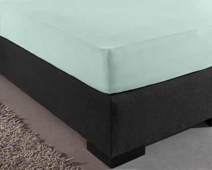 Einzel Jersey 135 gr. Spannbettlaken Pastel Blau 190/200 x 200/220 cm - Palo24
