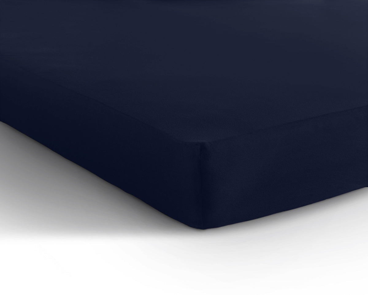 Einzel Jersey 135 gr. Spannbettlaken Indigo Blau 140 x 200 cm - Palo24