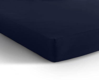 Einzel Jersey 135 gr. Spannbettlaken Indigo Blau 140 x 200 cm - Palo24