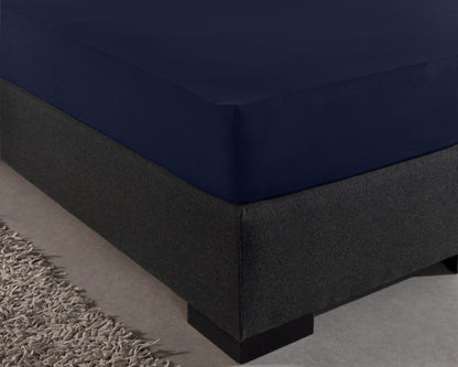 Einzel Jersey 135 gr. Spannbettlaken Indigo Blau 160/180 x 200 cm - Palo24