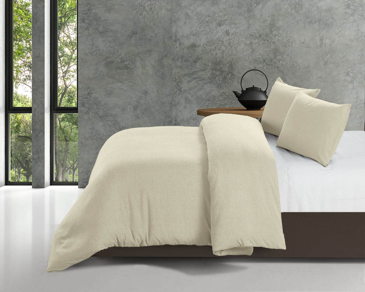 Bettbezug Bambus Touch Creme 140 x 220 cm - Palo24