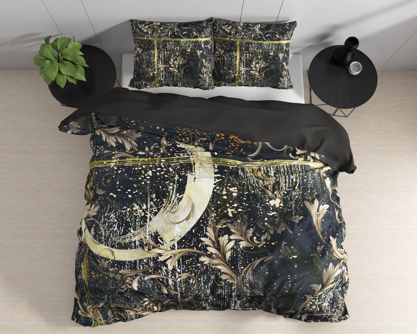 Bettbezug Yasmin Gold 140 x 220 cm - Palo24