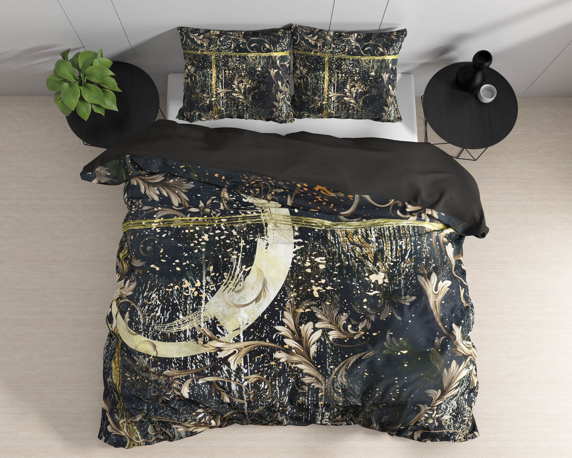 Bettbezug Yasmin Gold 140 x 220 cm - Palo24