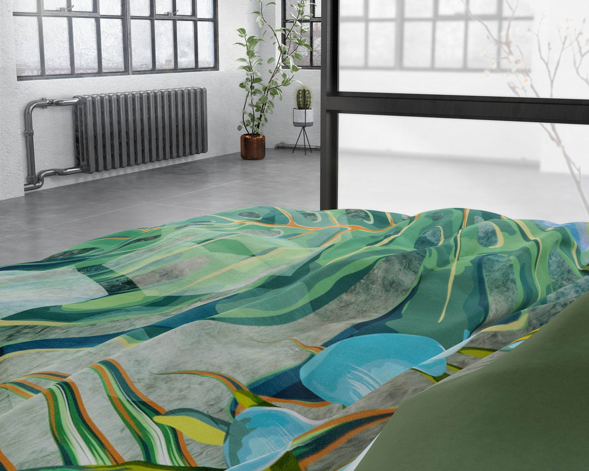 Bettbezug Nature Fusion Green 240 x 220 cm - Palo24
