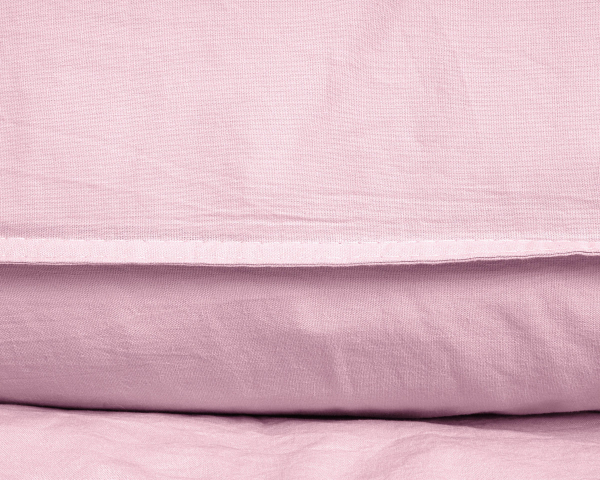 Bettbezug Stone Washed rosa 135 x 200 cm - Palo24