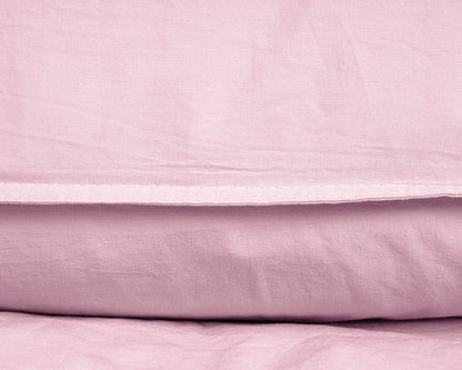 Bettbezug Stone Washed rosa 135 x 200 cm - Palo24