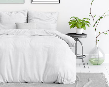 Bettbezug Stone washed White 200 x 220 cm - Palo24