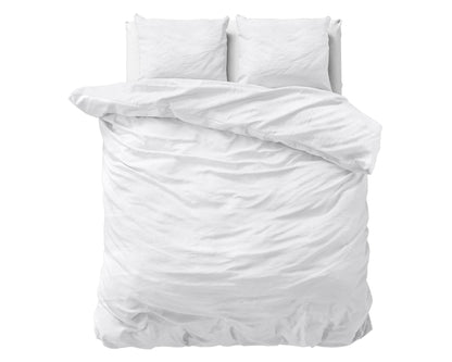 Bettbezug Stone washed White 140 x 220 cm - Palo24