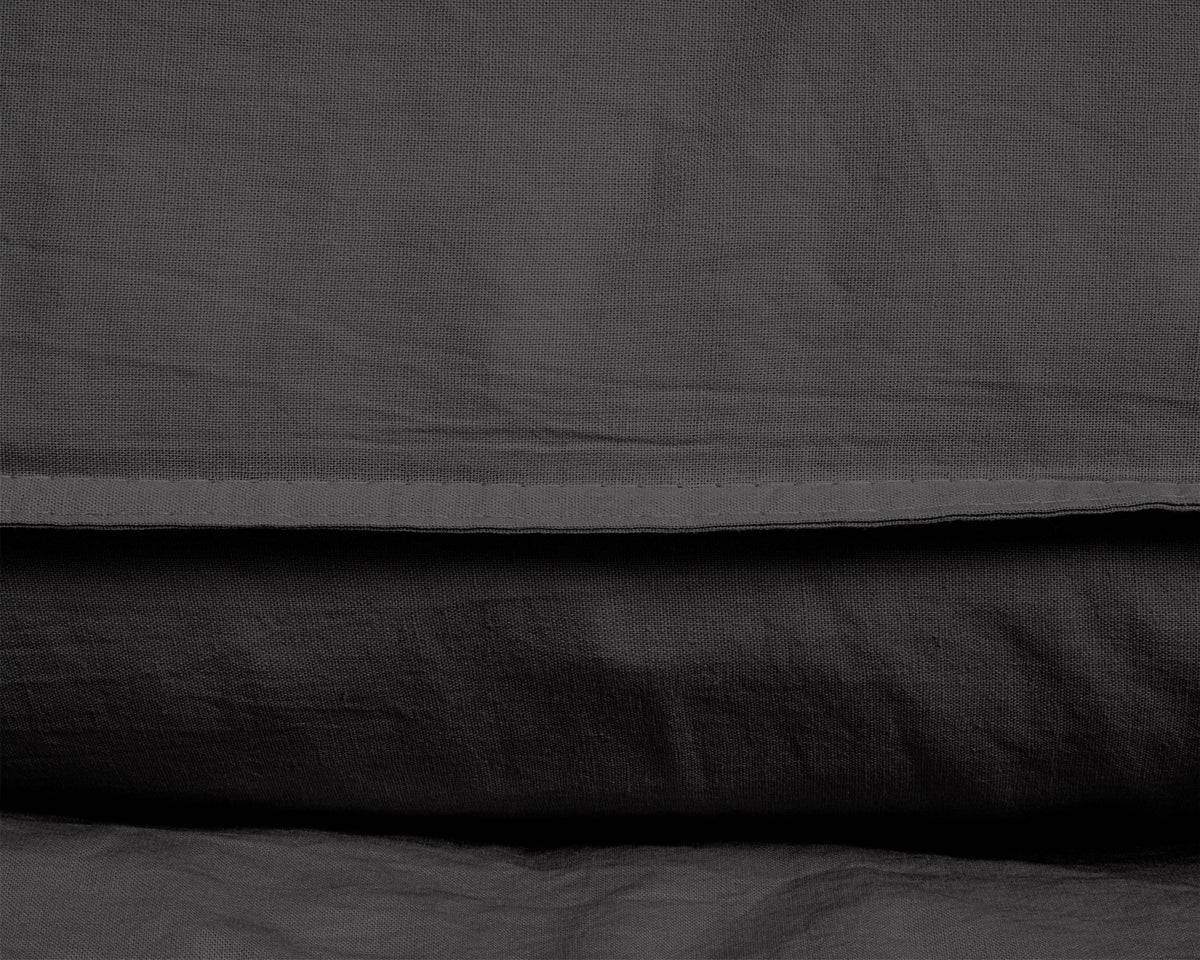 Bettbezug Stone washed Anthrazit 200 x 220 cm - Palo24