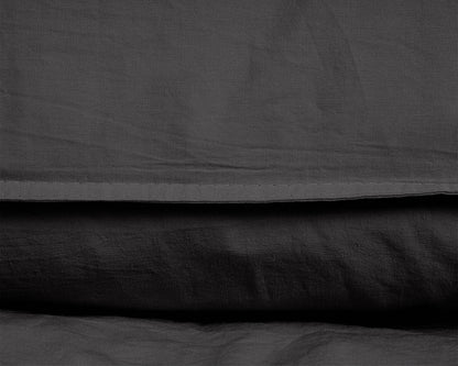 Bettbezug Stone washed Anthrazit 200 x 220 cm - Palo24