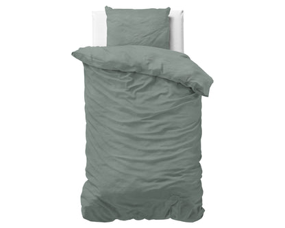 Bettbezug Stone washed Green 140 x 220 cm - Palo24